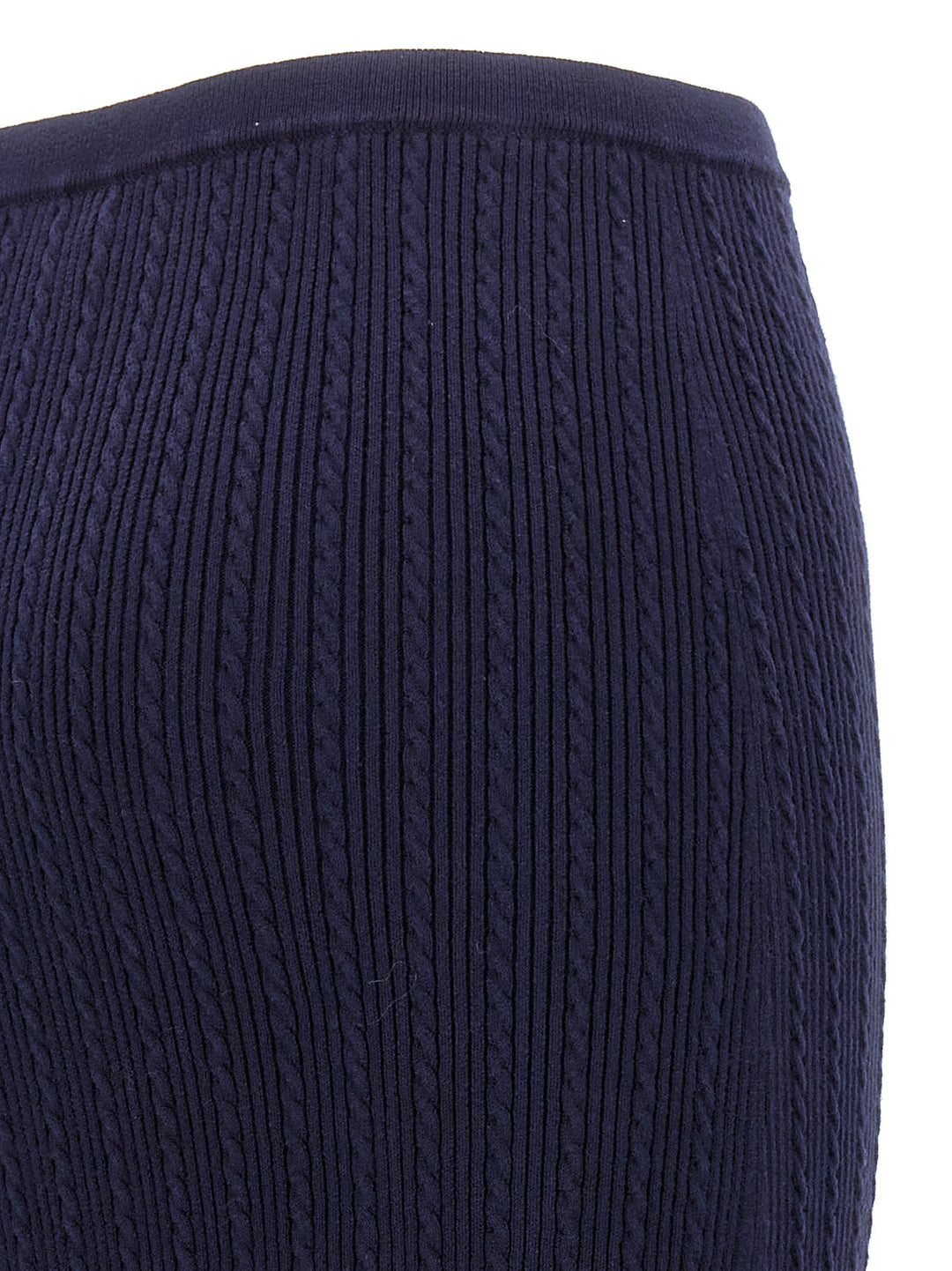 Alessandra Rich Knit Midi Skirt Skirts - Blue | 3b0cec63bcef8785f30405ab41a52ae28860e802