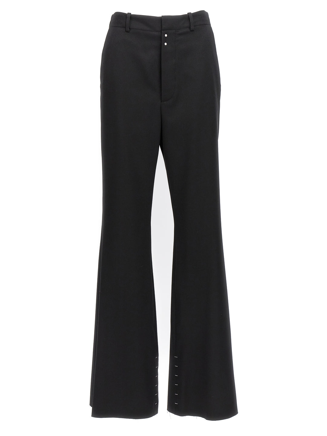 Mm6 Maison Margiela Stitching Flared Pants - Black | 3f266f212fb26169ebe5d8a728e625623513f05f