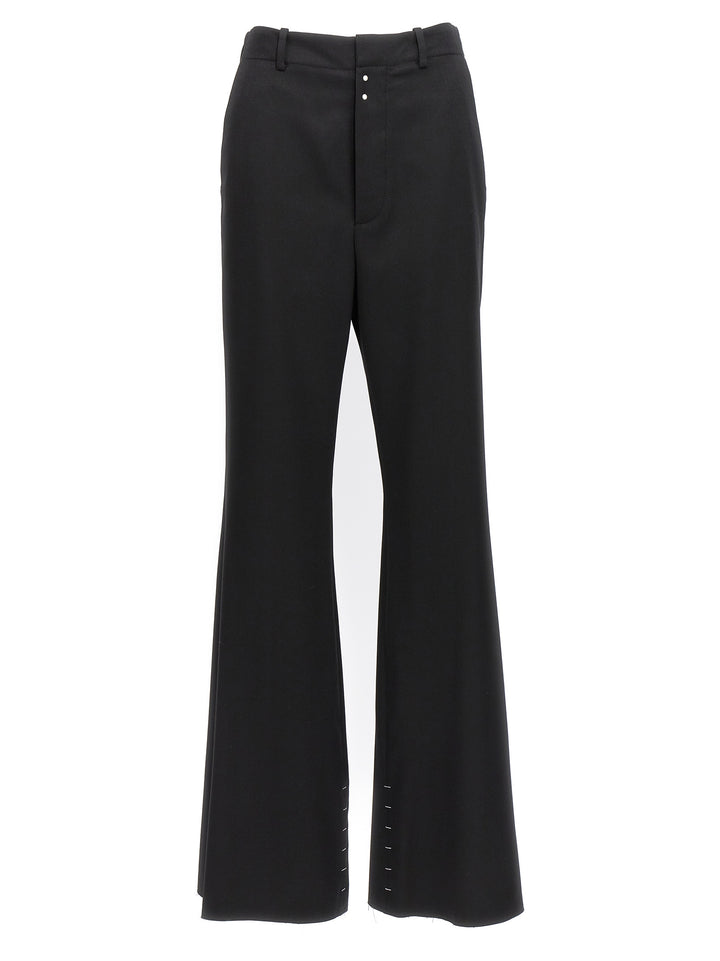 Mm6 Maison Margiela Stitching Flared Pants - Black | 3f266f212fb26169ebe5d8a728e625623513f05f