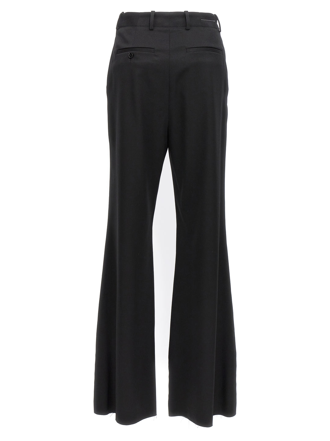 Mm6 Maison Margiela Stitching Flared Pants - Black | dc33b4cc777dcc5c4a3384fa2de465c38c001c04