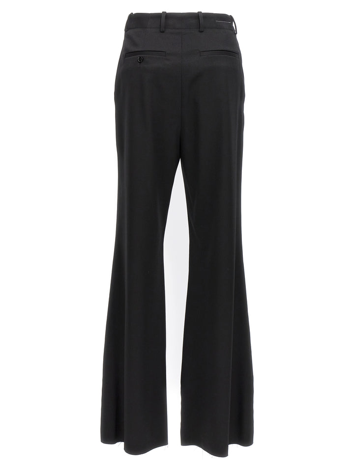 Mm6 Maison Margiela Stitching Flared Pants - Black | dc33b4cc777dcc5c4a3384fa2de465c38c001c04