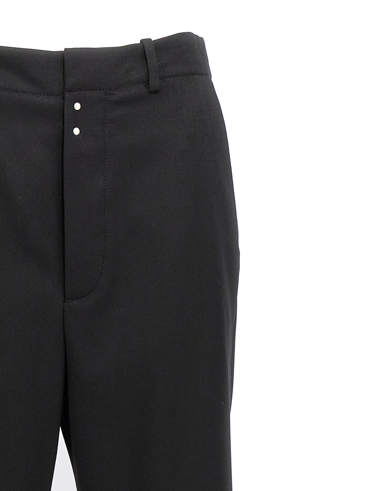 Mm6 Maison Margiela Stitching Flared Pants - Black | 190fc1a48a41c41eaae945c5a15a85f0a3deef83