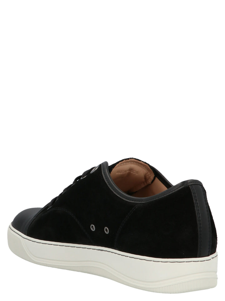 Lanvin Suede Sneakers - White/Black | 46244ae093fd54d44f477b5ca3471c70c1a5b91a
