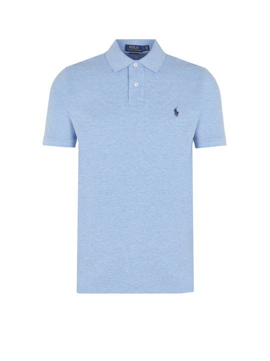 Cotton Polo Shirt With Embroidered Logo On The Front