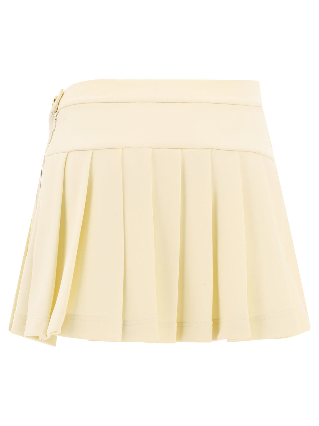 Palm Angels Pleated Track Skirt Skirts - Beige | d7c20d57a5a12fb2e9ab995906596862351ca8af