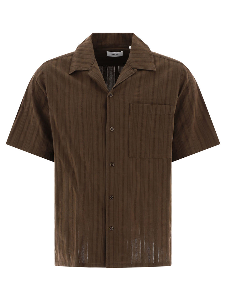 Nn.07 Julio Shirts - Brown | b72c545c7c40d15de4b435790a22abd5b400a5b0