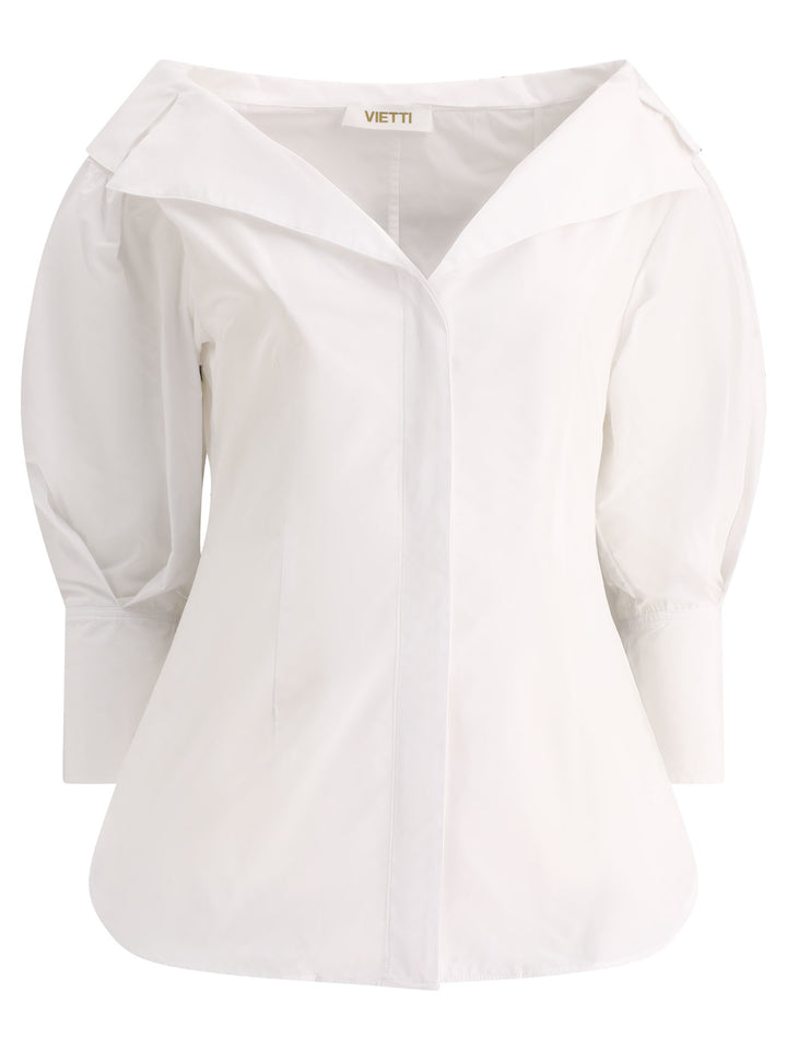 F.It Shirt With Open Collar Shirts - White | 309726fc29191fdfaa524570ef8c347bfcc14768