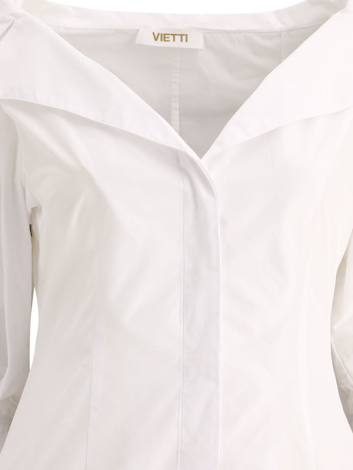 F.It Shirt With Open Collar Shirts - White | 6276cba995744dac202ce334e1dfaba01e62db7f