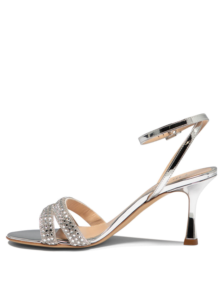 Ninalilou Mya 705 Sandals - Silver | 66450545b3a5457b069b1cc17b0ed78e67d940a0