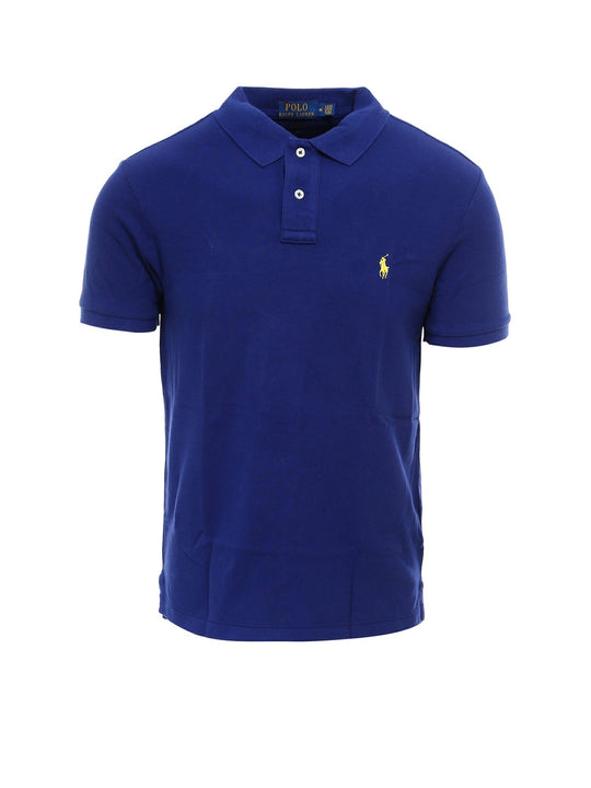 Cotton Polo Shirt With Logo Embroidery