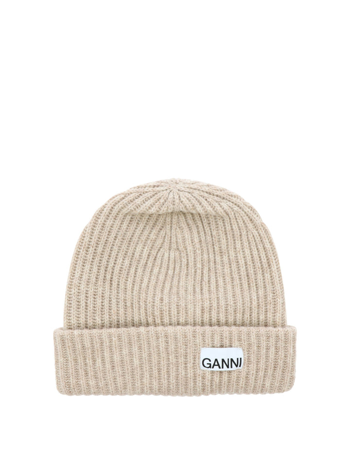 Ganni Oversize Hats - Beige | 5353940e407ccdd1fae7b3f2c21182f00b1ea9df