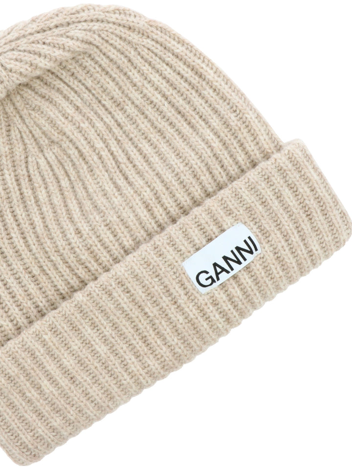 Ganni Oversize Hats - Beige | c0a14a68b54d7aa88f988b190dc31dde24ce2a4a