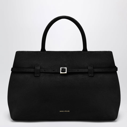 Le Cambon 35 Bag In Black Suede