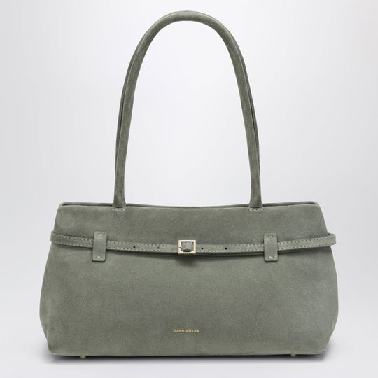 Cambon East West Bag In Pepe Green Suede