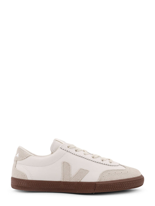 Volley Leather Sneakers With Logo On The Side