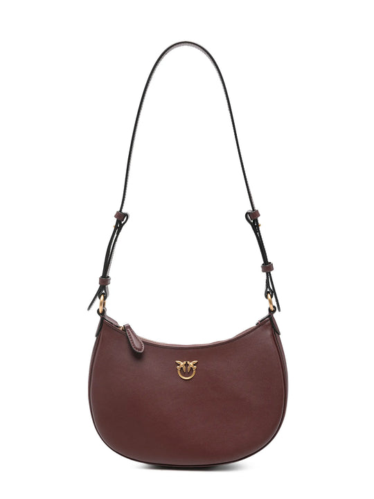 Half Moon Mini Leather Crossbody Bag