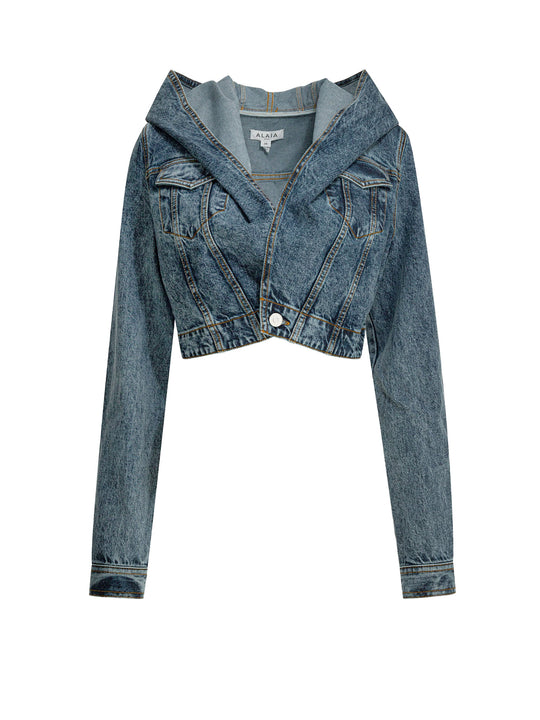 Hooded Denim Jacket