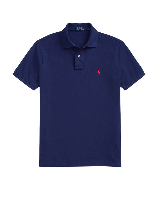 Cotton Polo Shirt With Embroidered Logo