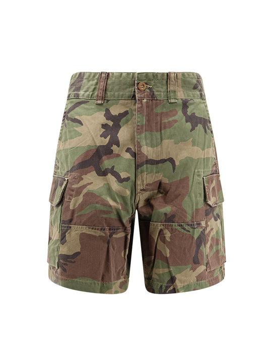 Camouflage Cotton Shorts