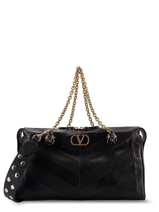 Valentino Garavani Panthea Leather Shoulder Bag