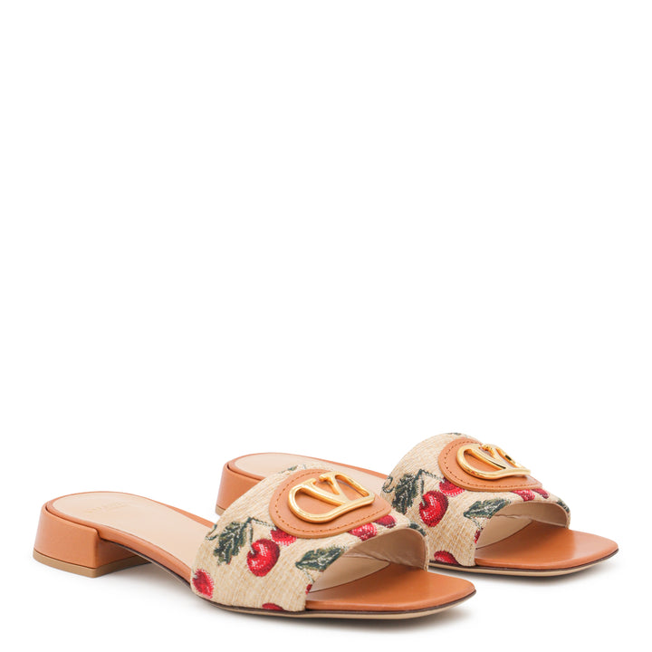 Valentino Garavani Flat shoes - NATURALE/ROSSO | b1f447ded79c2a06947d03d68495fdf37531f429