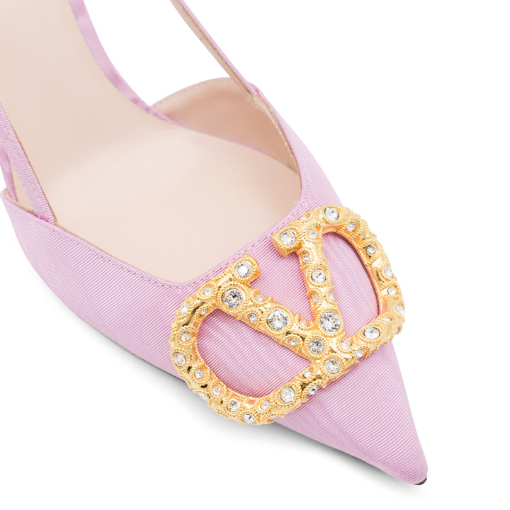 Valentino Garavani With Heel - ROSA/CRYSTAL | 18d433b5ebc41a66626e0ba76974a68fcd3bc14c