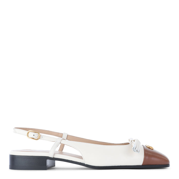 Valentino Garavani Flat shoes - BUTTER WHITE/TABACCO | a4c9e9f3c15f631ff0a3e8571a33f706d97405ef