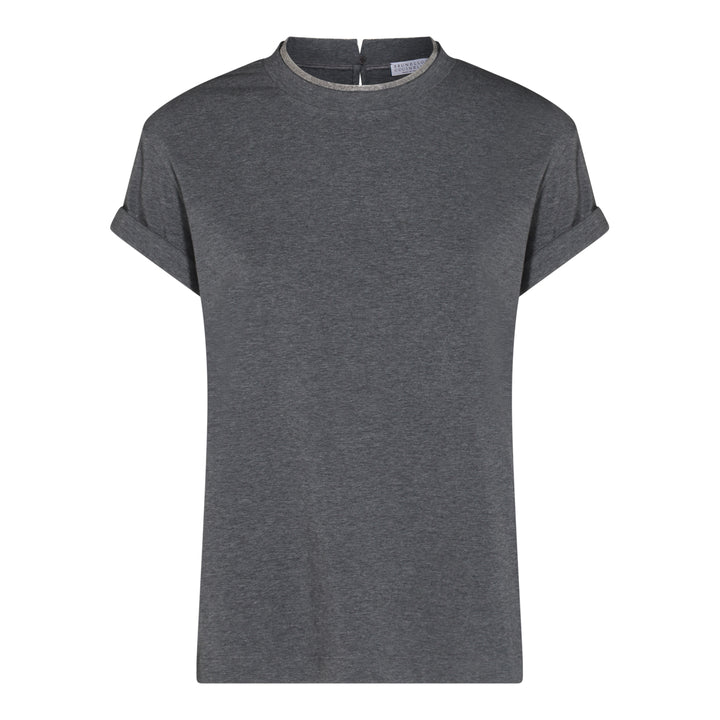 Brunello Cucinelli T-shirts and Polos - Blacks and greys | 6f55c5868d3c8c6c1dbb664fa90ce897985525b4