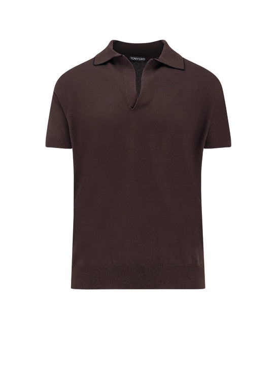 Cotton And Silk Blend Polo Shirt