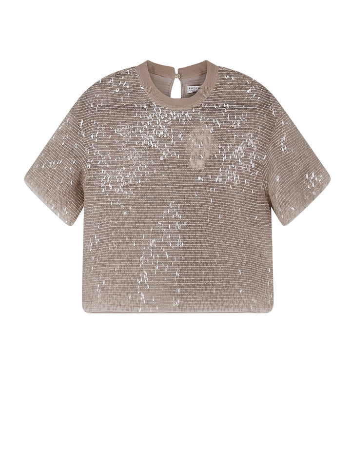 Brunello Cucinelli T-shirts and Polos - SILVER BEIGE | 8d8e010e41ed8b198143fbb888e9a93aa37bd0e2
