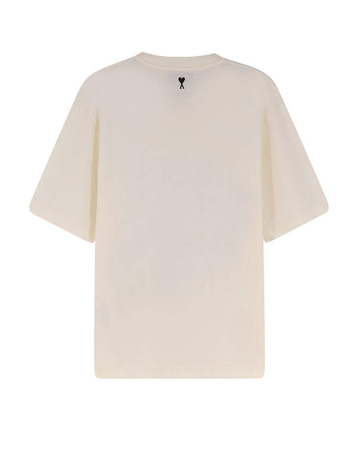 Ami Paris T-shirts and Polos - BLANC CREME | 4e1c56a508dc116567c91c80ec0adf014bde31c5