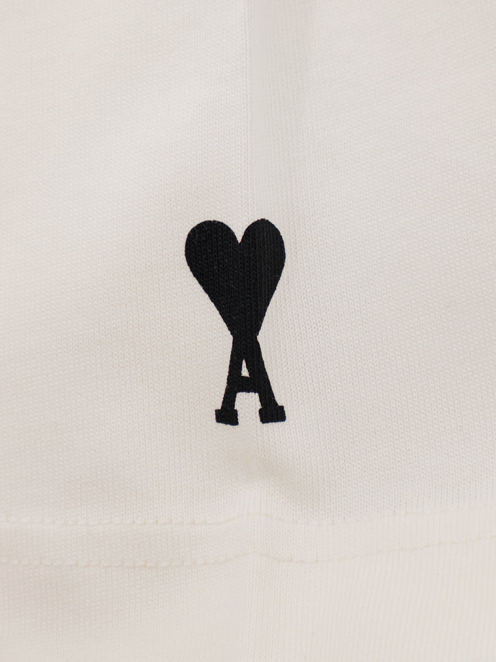 Ami Paris T-shirts and Polos - BLANC CREME | e2eeb60c09d951d34b4a4ea3f6e77b95b38bd11a