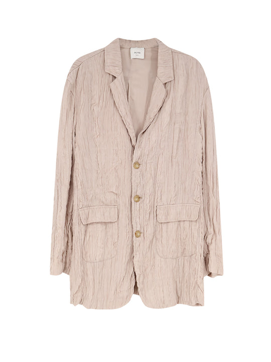 Wrinkled Viscose Blazer
