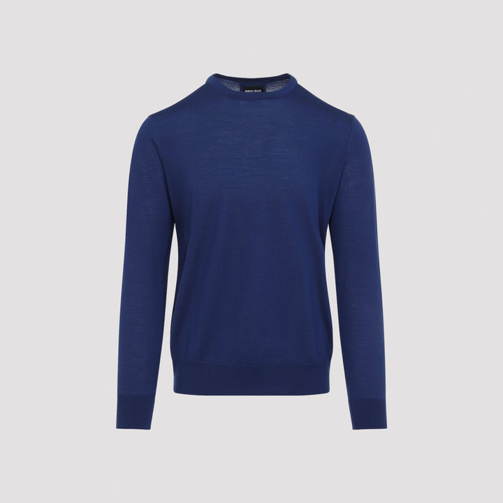 Giorgio Armani Sweater - Blue | 02039ac089fe5ba19baf811f025825e86a5df31d