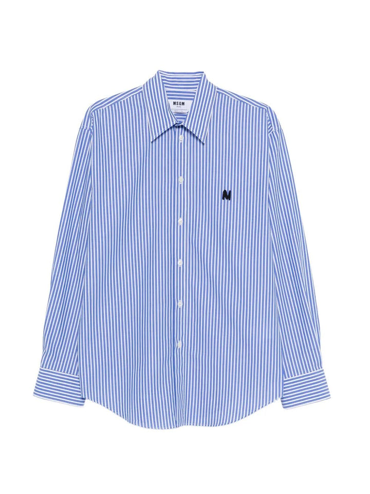 Msgm Striped - Blue | ad837ad818bc15b7f0ce327a708d61ff553fff0f