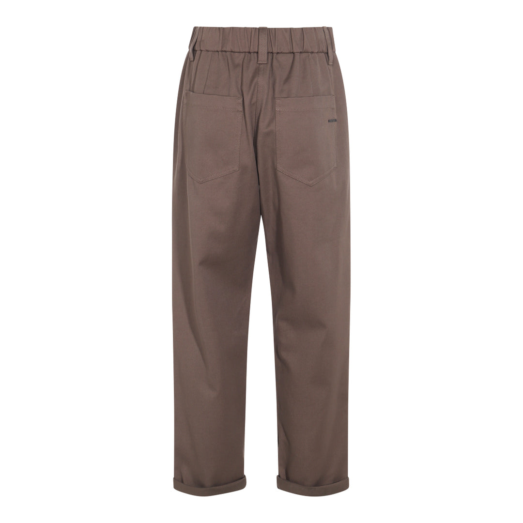 Brunello Cucinelli Trousers - Brown | a65da7c698a4ff296cf6e906e0fe3453e116d9c7