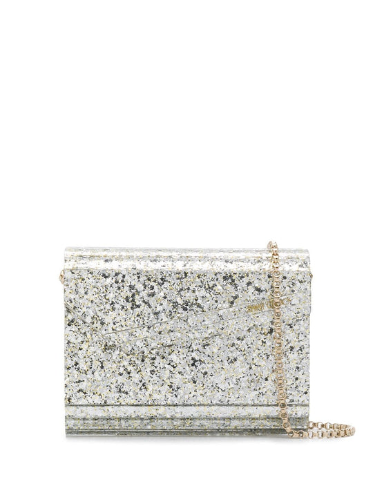Coarse Glitter Acrylic Clutch Bag