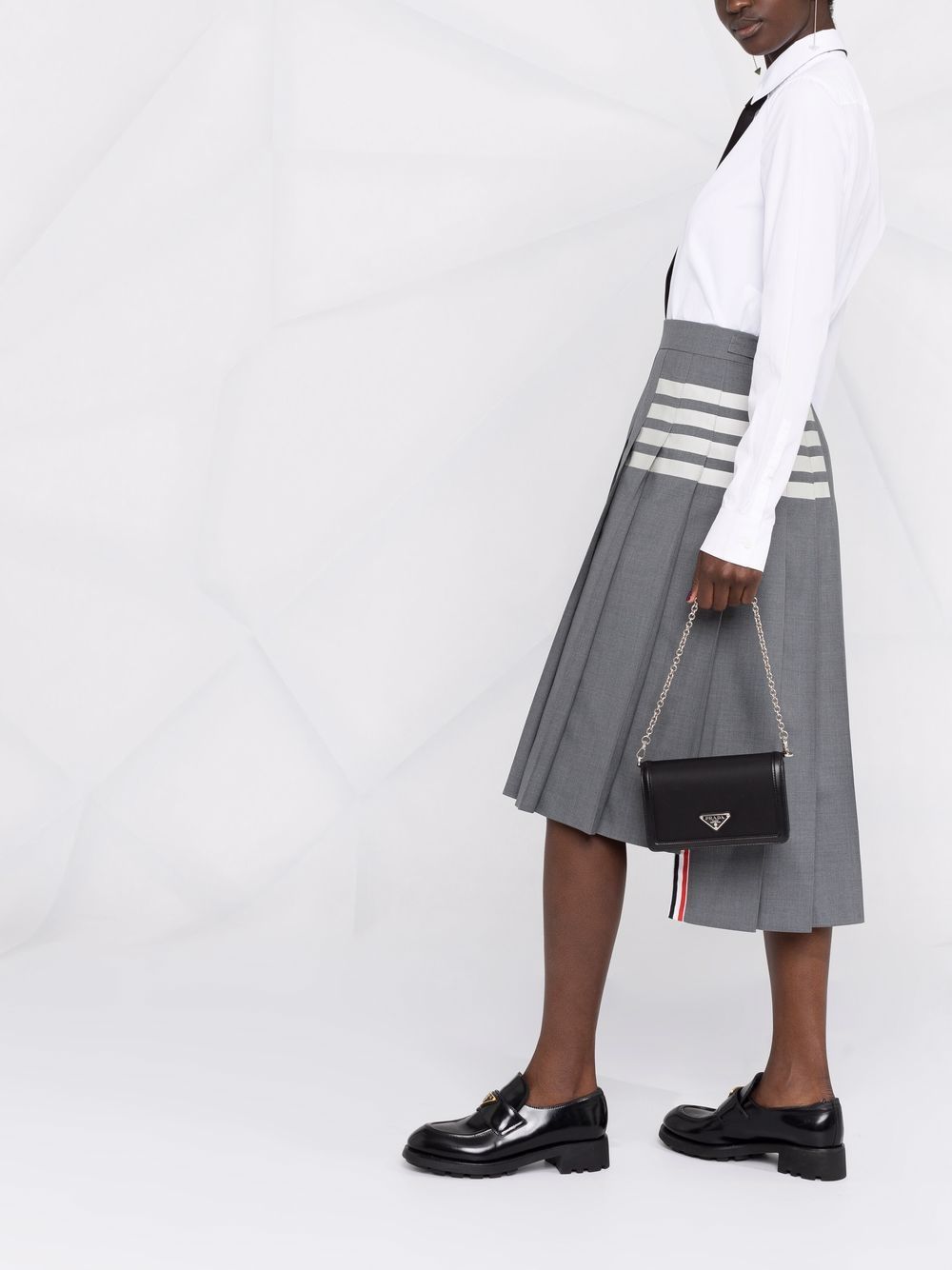 Thom Browne Midi skirts - Grey | e117cef5165bcae2b9a2e8ec119a2d017db89ebe
