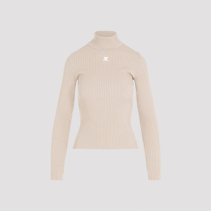 Courreges Pullover - Nude & Neutrals | 062646cfd63adc6879c32115d94b848a879cf6bf
