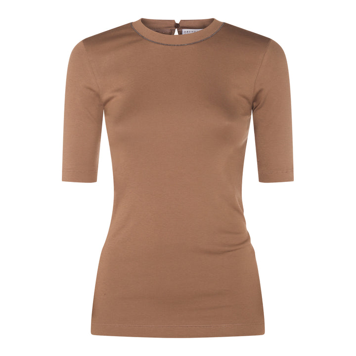 Brunello Cucinelli T-shirts and Polos - Brown | 61083121193805f39b9ada93abb34fad63dd3804