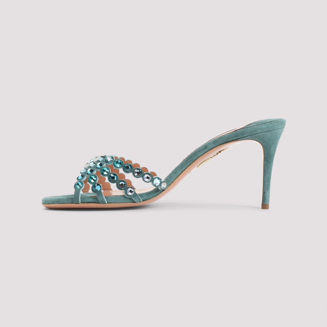Aquazzura Mules - Blue | dccf9aaecfe611cf329655a59bf262fdd3ddb7f2