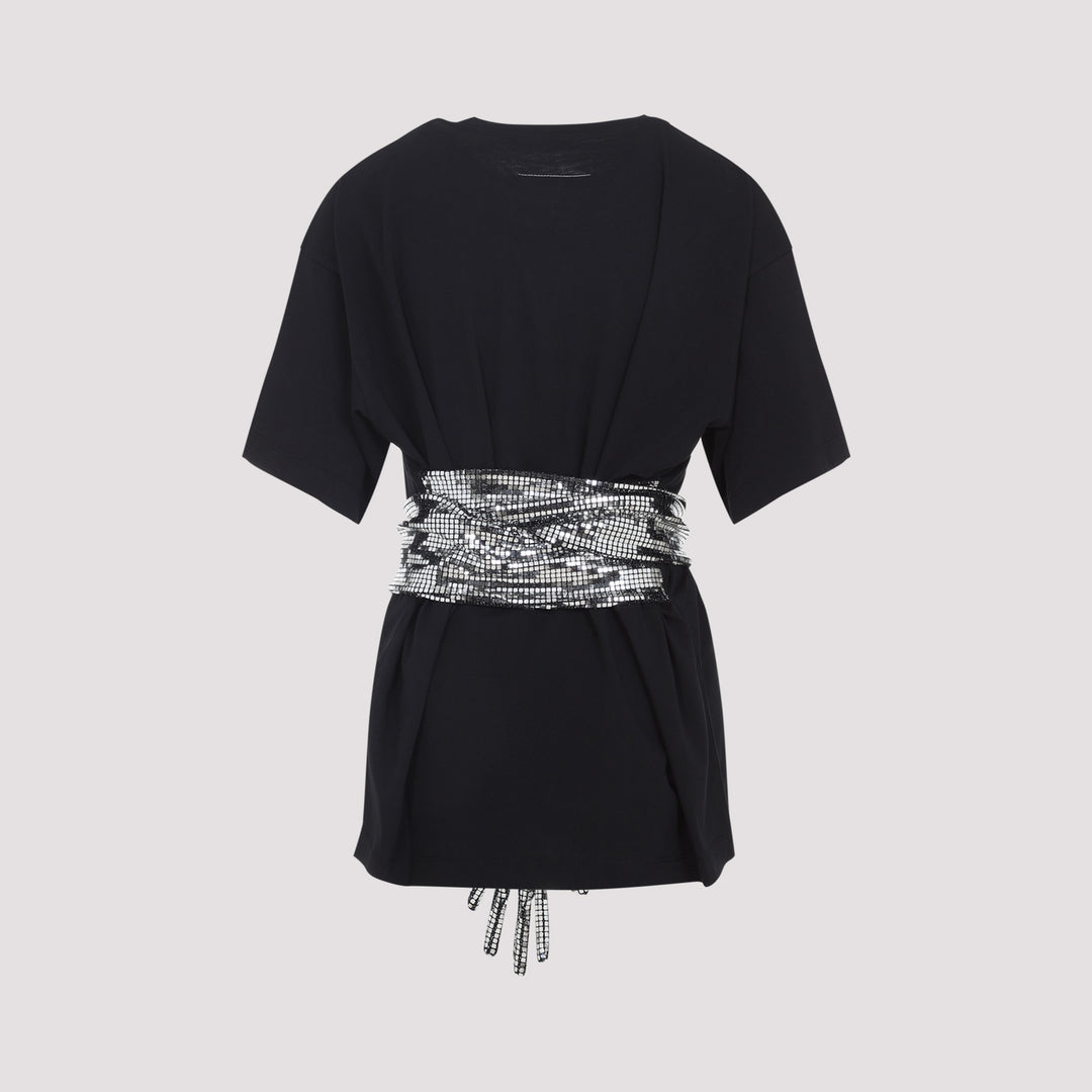 Mm6 Maison Margiela T-shirts - Black | 796065d2ca3d3924f27e7bb3f4b502c931d0ac8a