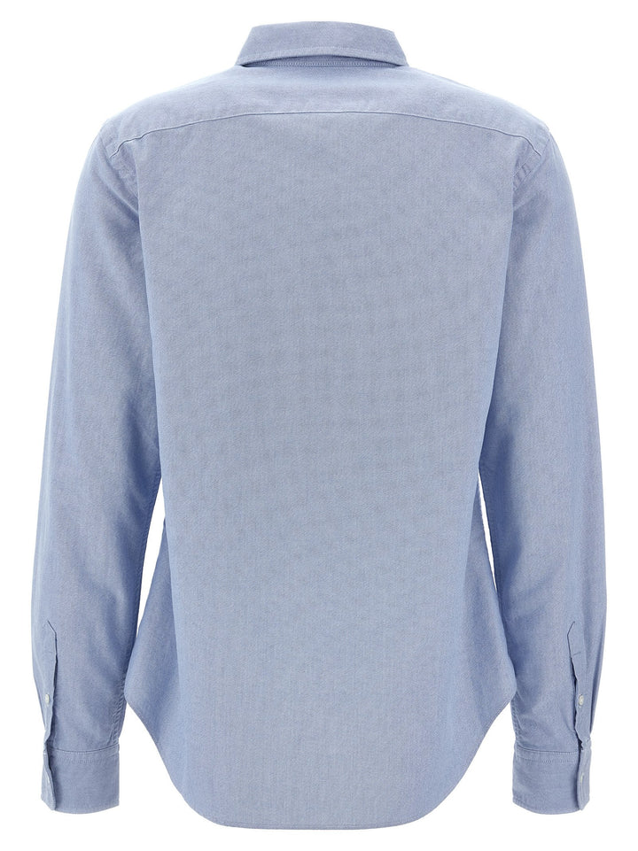 Polo Ralph Lauren Logo Embroidery Shirt Shirt and Blouse - Light Blue | f2a04e9010bbb466f517ba5b93d1bb09ecec9005