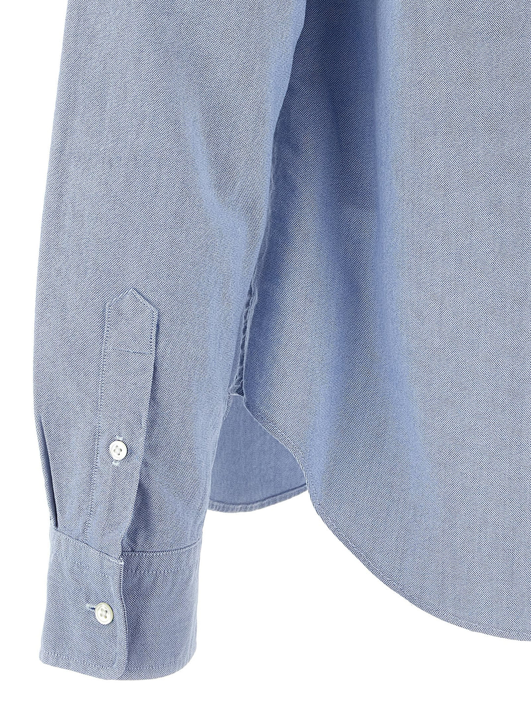 Polo Ralph Lauren Logo Embroidery Shirt Shirt and Blouse - Light Blue | eec1808ea7dc7d0f820a67b78733e73afc098543