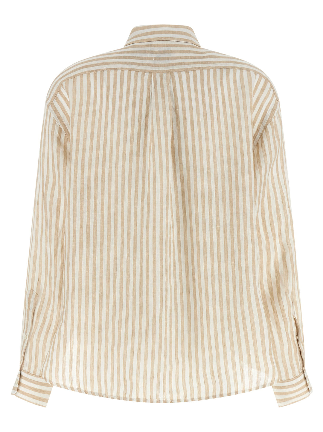 Polo Ralph Lauren Striped Linen Shirt Shirt and Blouse - Beige | 3c5b822f3de0395d01858b349dcbb4cc2bac0a6a