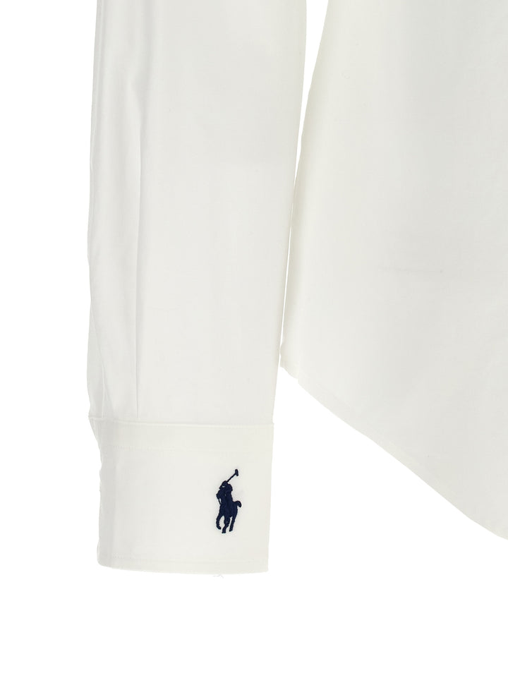 Polo Ralph Lauren Logo Embroidery Shirt Shirt and Blouse - White | 9d8790b49c42c7caf0ecc61eab4c6eff2ada6394