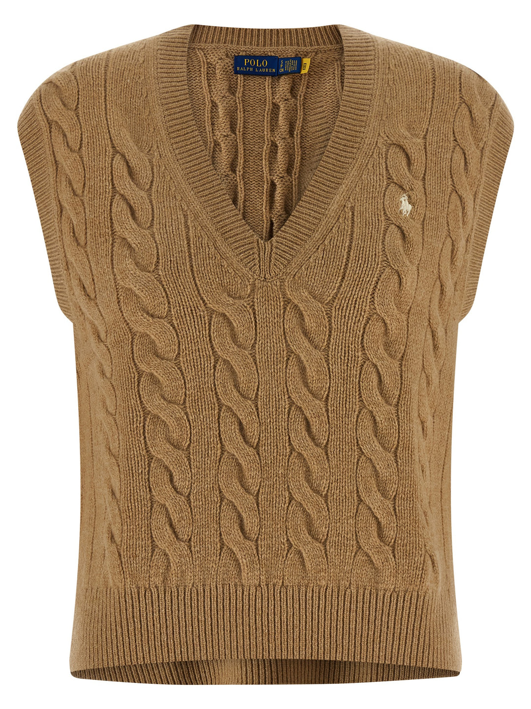 Polo Ralph Lauren Braided Vest Gilet - Beige | 6e1cab1650dc763155995bc7be01a1fc9ea67dfe