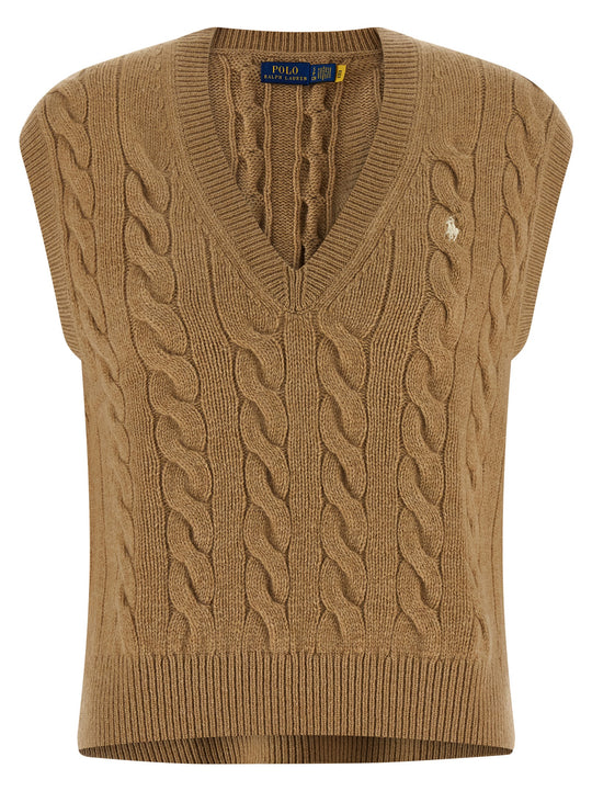 Braided Vest Gilet Beige