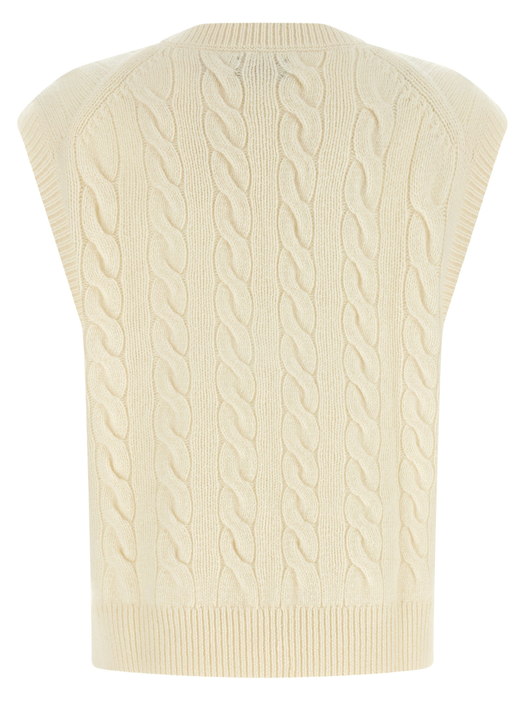 Polo Ralph Lauren Braided Vest Gilet - White | 855263c6f5fd0649e3d3adda623f4a0037ecc3fa