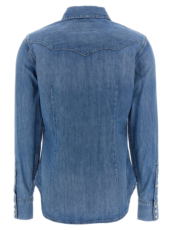 Polo Ralph Lauren Denim Shirt Shirt and Blouse - Blue | 181be75b1c019b6e8114fbd2ee71dc762cb1a426